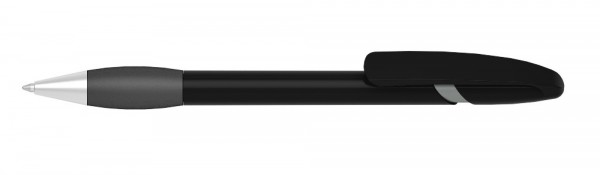 Kugelschreiber Nova grip/high gloss Ms schwarz/silber lackiert