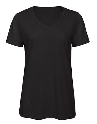 V-Neck Triblend T-Shirt /Women Black.