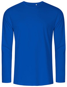 Men´s T-Shirt Long Sleeve Azur-Blue
