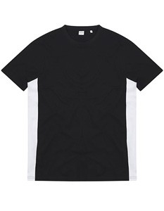 Unisex-Kontrast T-Shirts Black_White