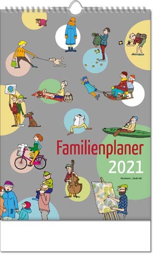 Bildkalender deutsch FAMILIENPLANER mit Wire-O