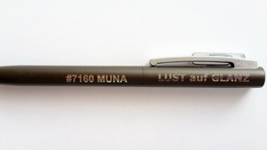 Pen-7160 Kugelschreiber Muna | Aluminium-Schaft matt | Großraum Mine