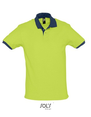 Polo Prince Apple-Green_French-Navy