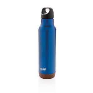 Vakuum-Flasche mit Kork blau