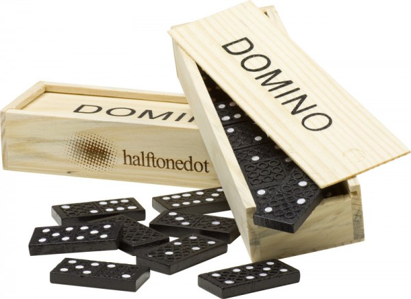 G-2546 Domino-Spiel "Mio" in Holzbox