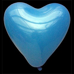 Herzballon mit Siebdruck
