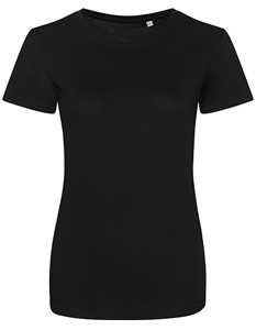 T-Shirt| Damenschnitt Solid-Black
