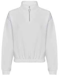 Women´s 1/4 Zip Sweat Shirt Arctic-White