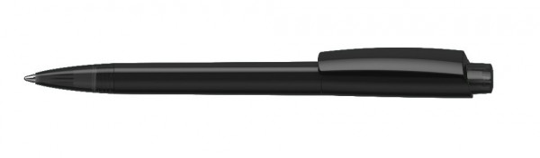 Kugelschreiber Zeno high gloss schwarz/schwarz transparent