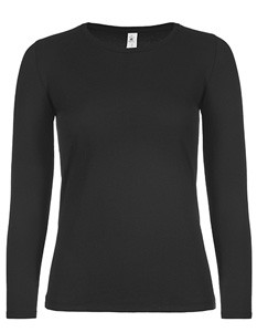 T-Shirt-Langarm| Moderne Passform Black