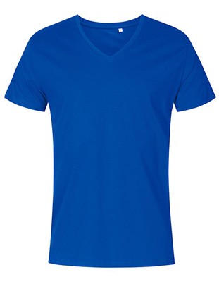 Men´s V-Neck T-Shirt Azur-Blue