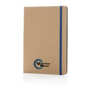 Nachhaltiges A5 Notizbuch blau