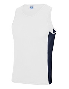 Contrast Vest T-Shirt Arctic-White_French-Navy