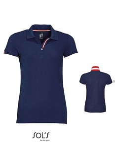  Women´s Polo Shirt French-Navy_Red_White_Red