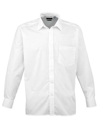 Men´s Poplin Long Sleeve Shirt_White